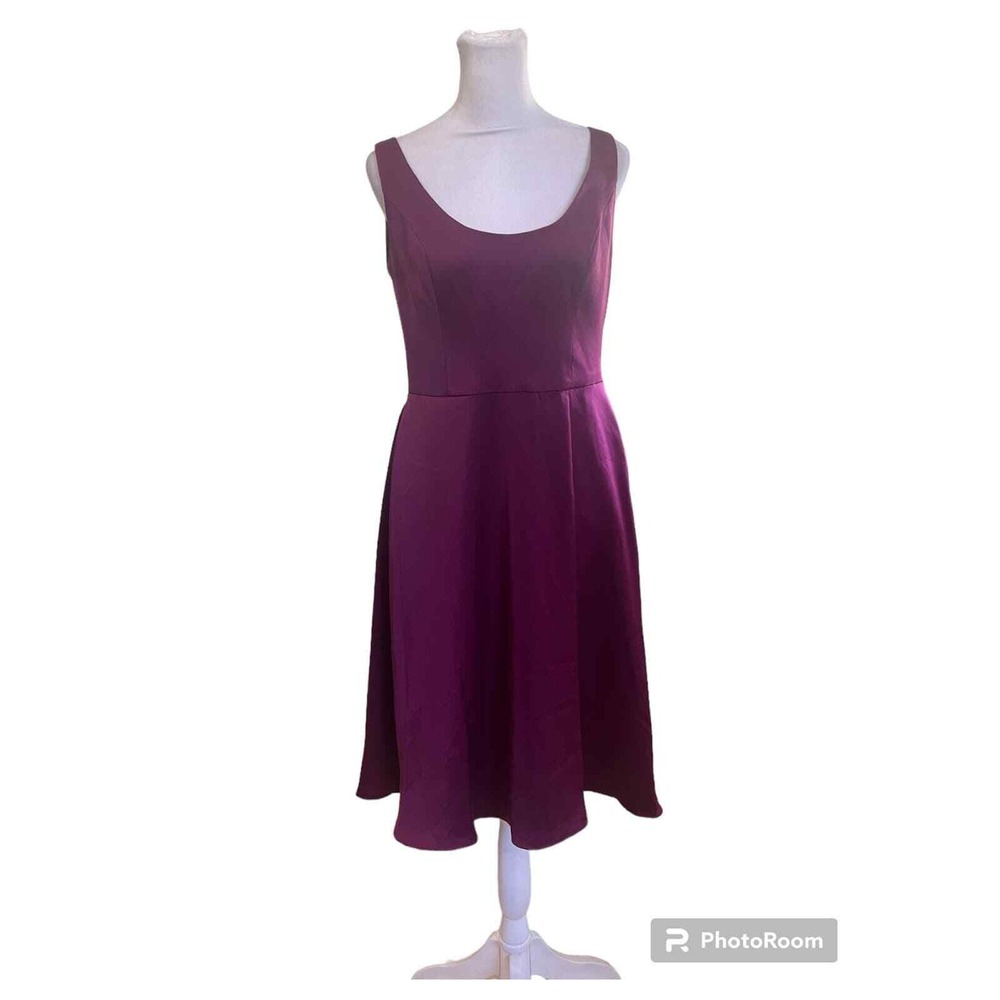Last Chance‎ David's Bridal DB Studio Sangria Purple Fit & Flare Dress 10